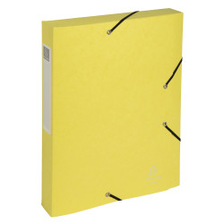 Boite de classement Cartobox livrée à plat Dos 40mm carte lustrée Aquarel - A4