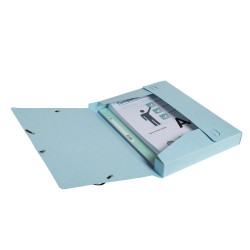 Boite de classement Cartobox livrée à plat Dos 40mm carte lustrée Aquarel - A4