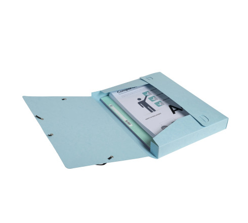 Boite de classement Cartobox livrée à plat Dos 40mm carte lustrée Aquarel - A4