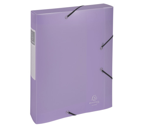 Boite de classement Cartobox livrée à plat Dos 60mm Polypropylène Chromaline pastel - A4