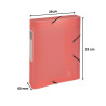 Boite de classement Cartobox livrée à plat Dos 60mm Polypropylène Chromaline pastel - A4