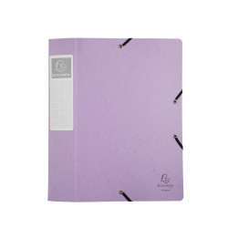 Boite de classement Cartobox livrée à plat Dos 60mm carte lustrée Aquarel - A4