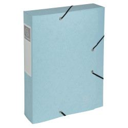 Boite de classement Cartobox livrée à plat Dos 60mm carte lustrée Aquarel - A4