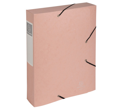 Boite de classement Cartobox livrée à plat Dos 60mm carte lustrée Aquarel - A4