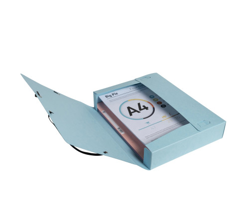 Boite de classement Cartobox livrée à plat Dos 60mm carte lustrée Aquarel - A4