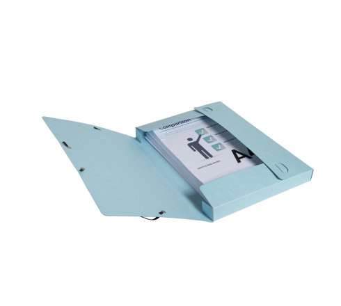 Boite de classement Cartobox livrée à plat Dos 25mm carte lustrée Aquarel - A4
