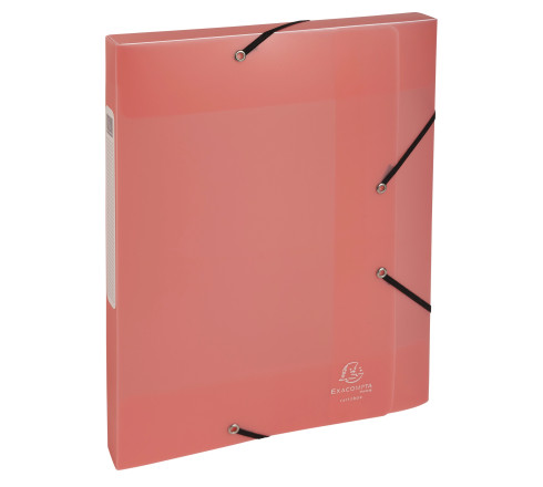 Boite de classement Cartobox livrée à plat Dos 25mm Polypropylène Chromaline pastel - A4