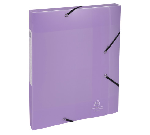 Boite de classement Cartobox livrée à plat Dos 25mm Polypropylène Chromaline pastel - A4