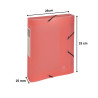 Boite de classement Cartobox livrée à plat Dos 25mm Polypropylène Chromaline pastel - A4