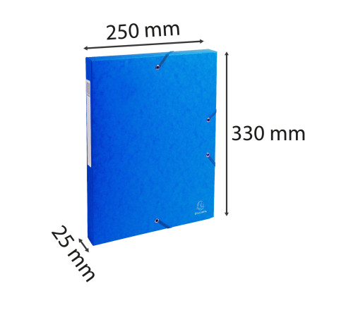 Boite de classement Exabox Dos 25mm Carte lustrée - A4