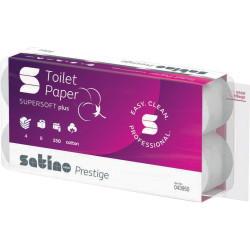 Lot de 8 rouleaux papier hygiénique pure 4 plis blanc
