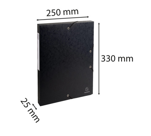 Boite de classement Exabox Dos 25mm Carte lustrée - A4