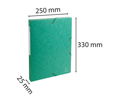 Boite de classement Exabox Dos 25mm Carte lustrée - A4