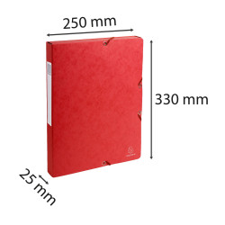 Boite de classement Exabox Dos 25mm Carte lustrée - A4