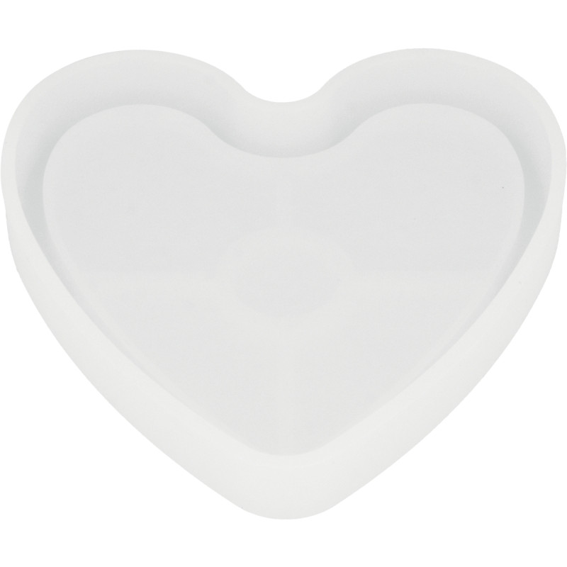 Moule en silicone pour plâtre forme coeur