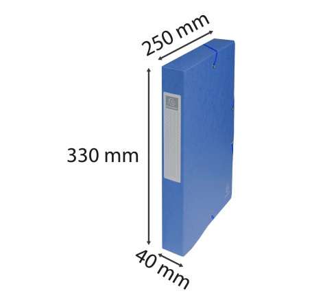 Boite de classement Exabox Dos 40mm Carte lustrée - A4