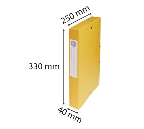 Boite de classement Exabox Dos 40mm Carte lustrée - A4