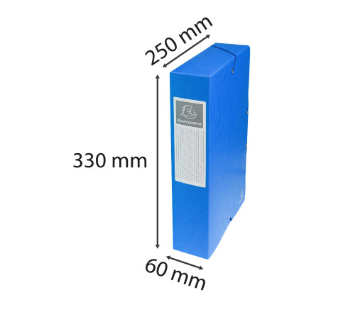 Boite de classement Exabox Dos 60mm Carte lustrée - A4