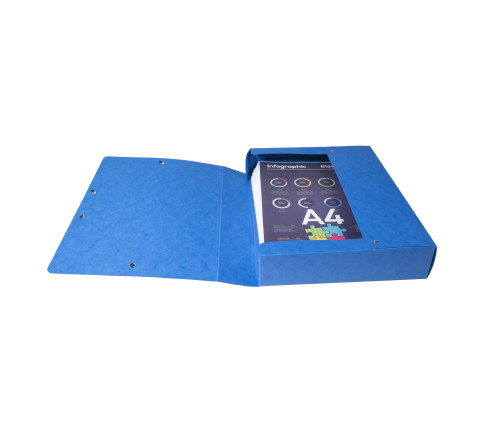 Boite de classement Exabox Dos 60mm Carte lustrée - A4
