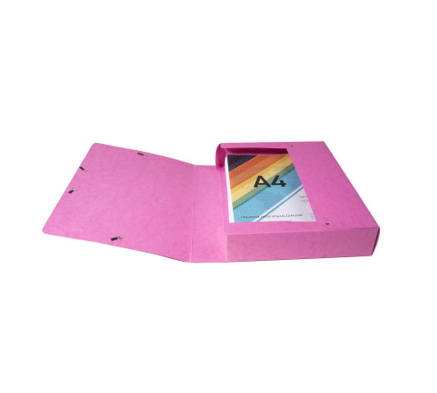 Boite de classement Exabox Dos 60mm Carte lustrée - A4