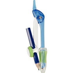 Blister compas métal TWIST'N SAFE bleu