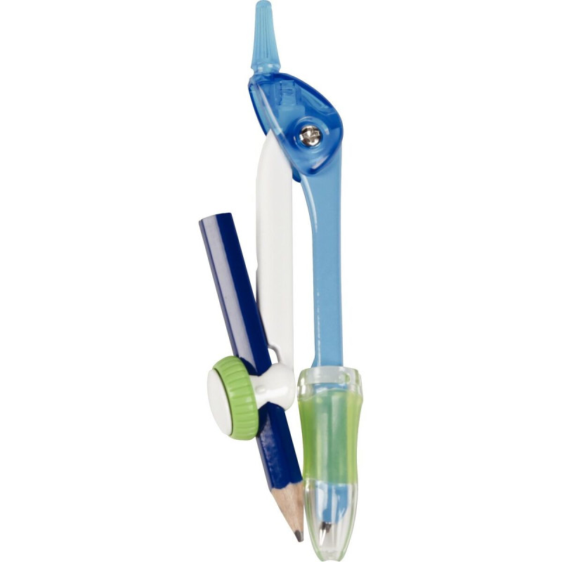 Blister compas métal TWIST'N SAFE bleu