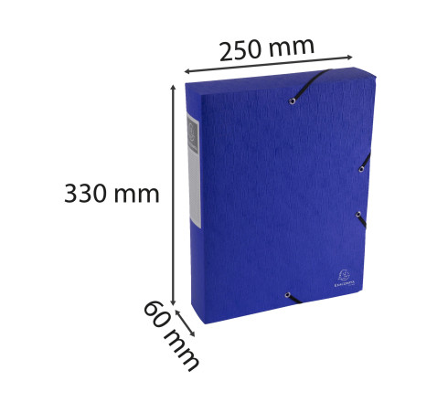 Boite de classement Exabox Dos 60mm Carte lustrée Scotten - A4