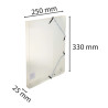 Boite de classement Exabox Dos 25mm Polypropylène Crystal - A4