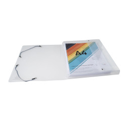 Boite de classement Exabox Dos 25mm Polypropylène Crystal - A4