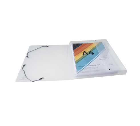 Boite de classement Exabox Dos 25mm Polypropylène Crystal - A4