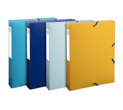 Boîte de classement polypropylène recyclé BeeBlue dos 40mm - A4