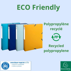 Boîte de classement polypropylène recyclé BeeBlue dos 40mm - A4