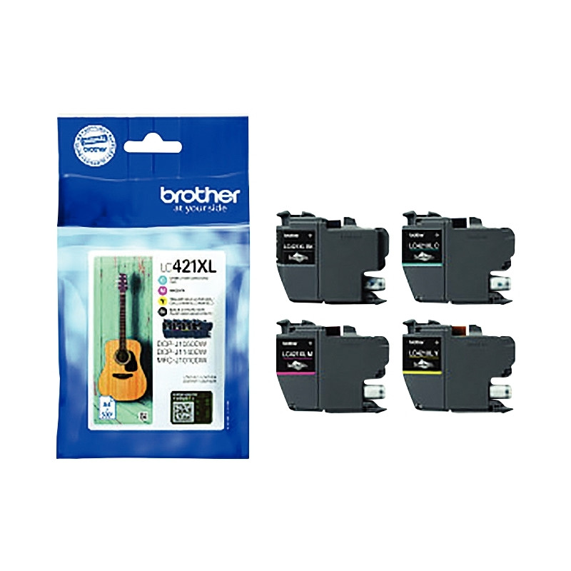 Brother GUITARE lot 4 cartouches encre NCMJ haute capacité authentique