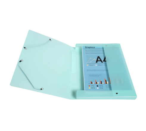 Boite de classement Exabox Dos 25mm Polypropylène 7/10e Chromaline pastel - A4