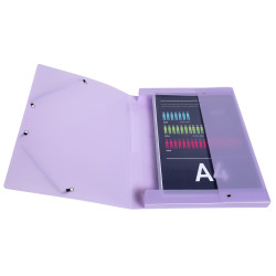 Boite de classement Exabox Dos 25mm Polypropylène 7/10e Chromaline pastel - A4