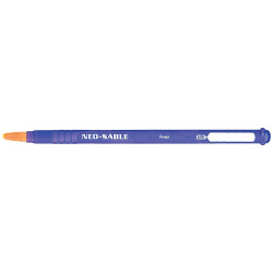 Brosse KAMIKAZE N° 6 poils synthétiques très résistants manche plastiq