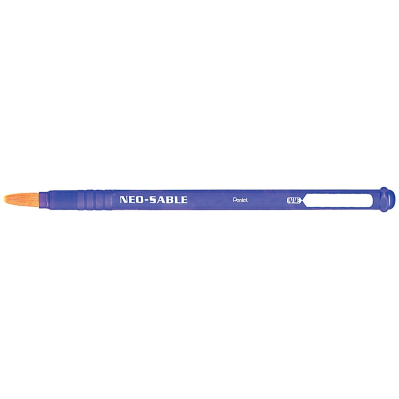 Brosse KAMIKAZE N° 6 poils synthétiques très résistants manche plastiq