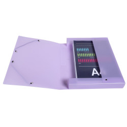 Boite de classement Exabox Dos 40mm Polypropylène 7/10e Chromaline pastel - A4