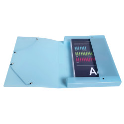 Boite de classement Exabox Dos 40mm Polypropylène 7/10e Chromaline pastel - A4