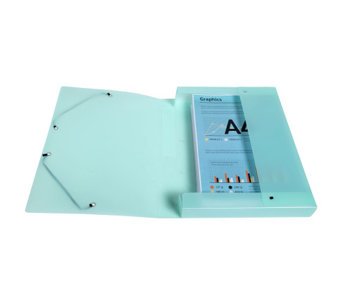 Boite de classement Exabox Dos 40mm Polypropylène 7/10e Chromaline pastel - A4