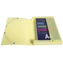 Boite de classement Exabox Dos 40mm Polypropylène 7/10e Chromaline pastel - A4