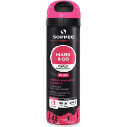 Bombe 500ml marquage éphémère rose