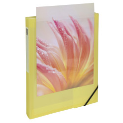 Boite de classement polypropylène Kreacover Pastel dos 40mm - A4