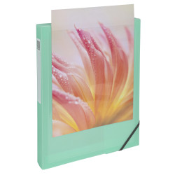 Boite de classement polypropylène Kreacover Pastel dos 40mm - A4