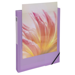 Boite de classement polypropylène Kreacover Pastel dos 40mm - A4