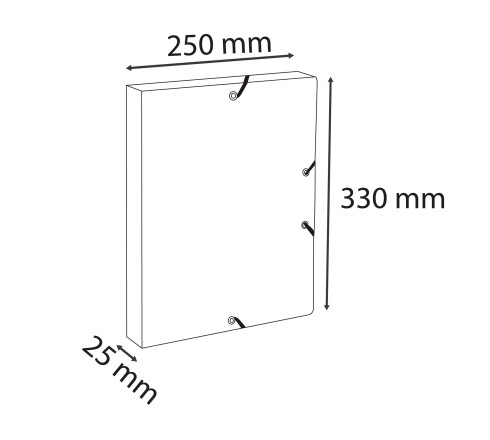 Boîte de classement dos 25mm carte lustrée 600g/m2 Néo Déco