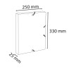 Boîte de classement dos 25mm carte lustrée 600g/m2 Néo Déco