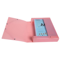 Boite de classement Exabox Dos 60mm Polypropylène 7/10e Chromaline pastel - A4