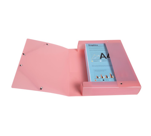 Boite de classement Exabox Dos 60mm Polypropylène 7/10e Chromaline pastel - A4