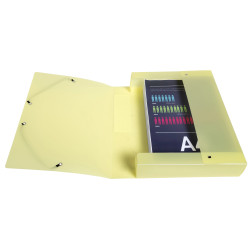 Boite de classement Exabox Dos 60mm Polypropylène 7/10e Chromaline pastel - A4